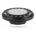 LED Żarówka AR111 G53/12W/12V 3000K czarne 30°