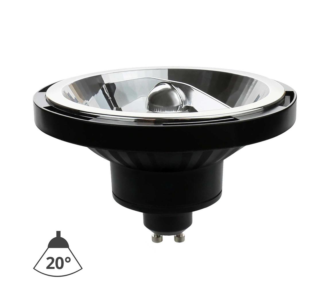 LED Żarówka AR111 GU10/10W/230V 3000K 20° czarna