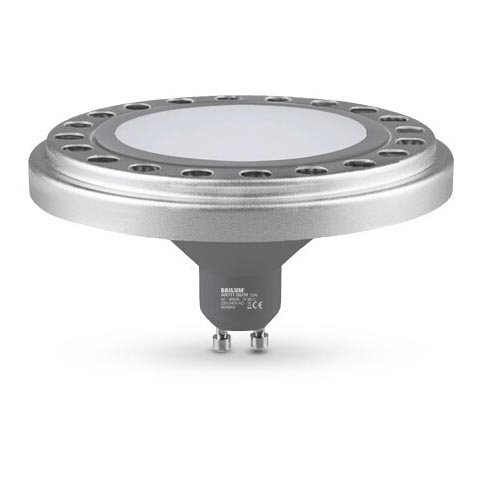 LED Żarówka AR111 GU10/12W/230V 3000K srebrna 120°