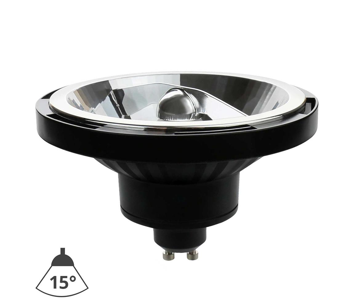 LED Żarówka AR111 GU10/12W/230V 4000K 15° czarna