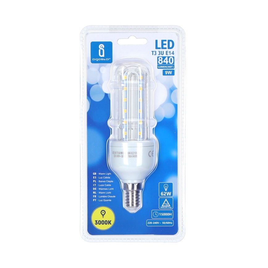 LED Żarówka B5 E14/9W/230V 3000K - Aigostar