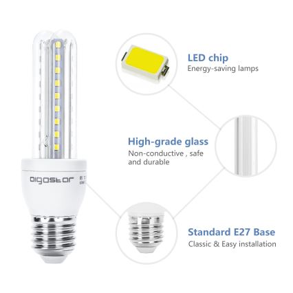 LED Żarówka B5 E27/8W/230V 6500K - Aigostar