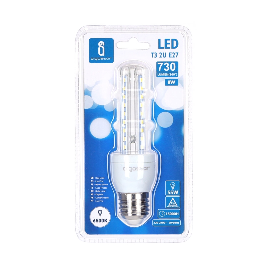LED Żarówka B5 E27/8W/230V 6500K - Aigostar