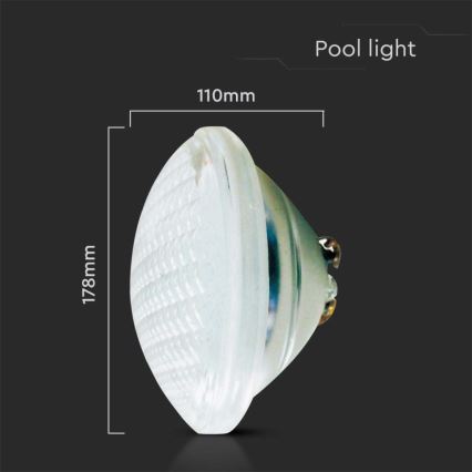 LED Żarówka basenowa LED/35W/12V IP68 6500K