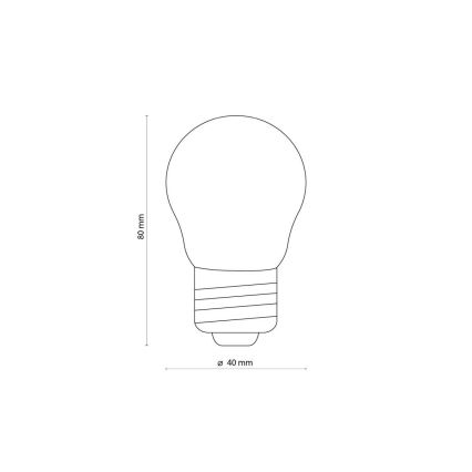 LED Žarówka CLEAR G45 E27/4,5W/230V 2200K