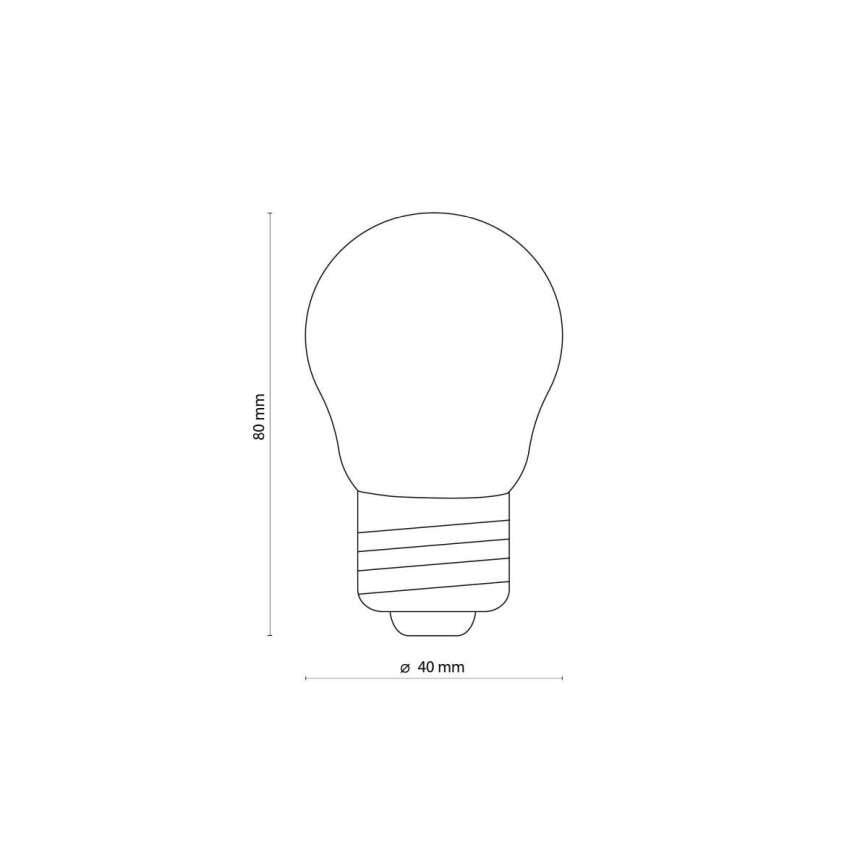 LED Žarówka CLEAR G45 E27/4,5W/230V 2200K
