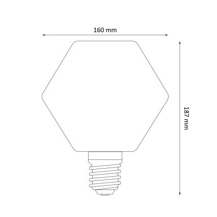 LED Żarówka DECO VINTAGE E27/4W/230V 1800K