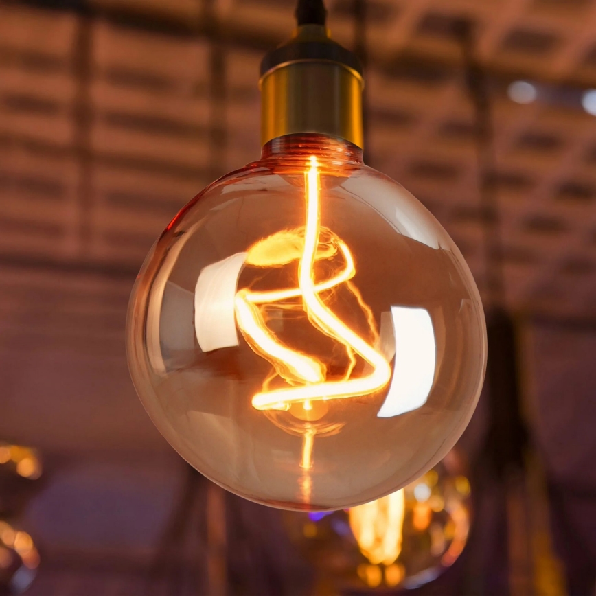 LED Żarówka DECO VINTAGE FILAMENT G125 E27/4W/230V 1800K