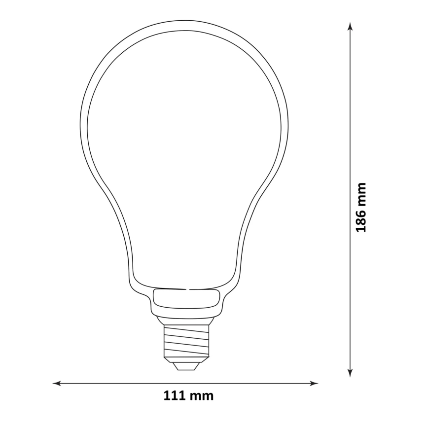 LED Żarówka DECO VINTAGE FILAMENT O110 E27/4W/230V 1800K