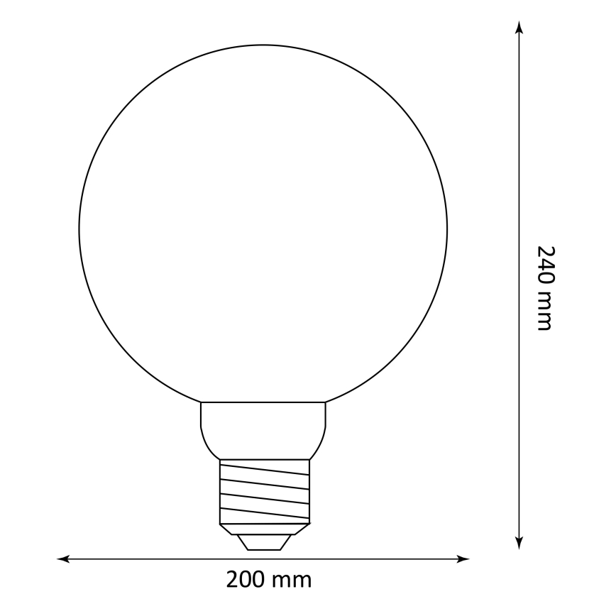 LED Żarówka DECO VINTAGE G200 E27/4W/230V 1800K