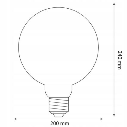 LED Żarówka DECO VINTAGE G200 E27/4W/230V 1800K