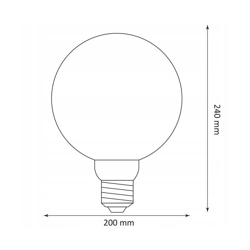 LED Żarówka DECO VINTAGE G200 E27/4W/230V 1800K