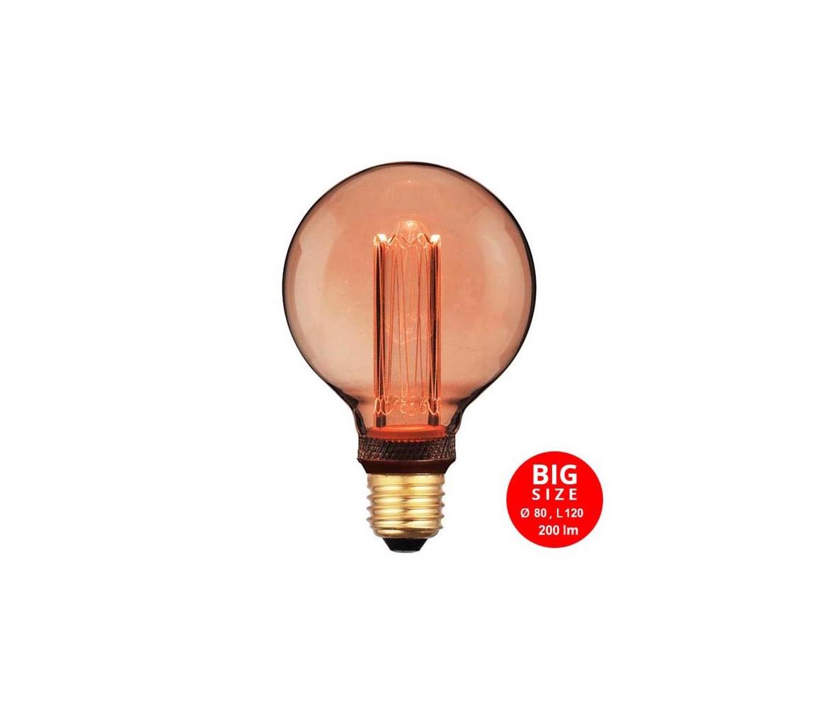 LED Żarówka DECO VINTAGE G80 E27/4W/230V 1800K