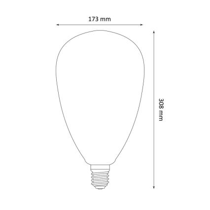 LED Żarówka DECO VINTAGE S173 E27/4W/230V 1800K