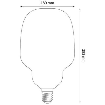 LED Żarówka DECO VINTAGE S180 E27/4W/230V 1800K