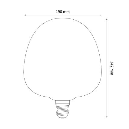 LED Żarówka DECO VINTAGE S190 E27/4W/230V 1800K