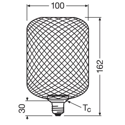 LED Żarówka DECOR FLAT E27/3,5W/230V 2700K złota - Osram