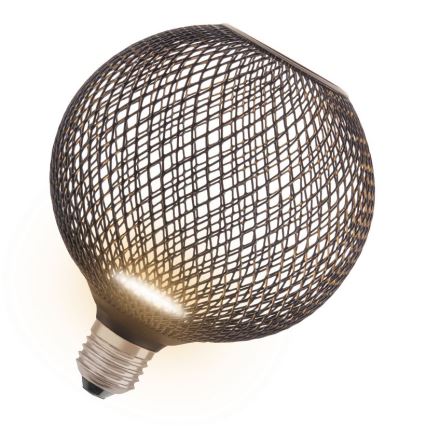 LED Żarówka DECOR FLAT G125 E27/3,5W/230V 2700K czarna - Osram