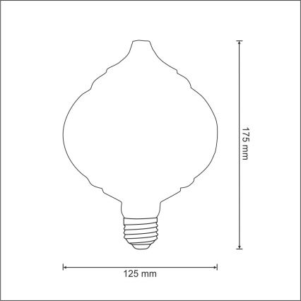 LED Żarówka dekoracyjna VINTAGE E27/4W/230V 2700K