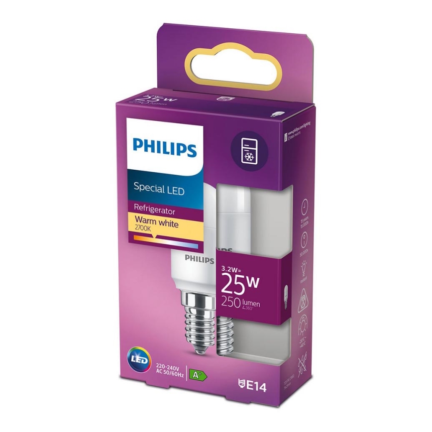 LED Żarówka do lodówki Philips T25L E14/3,2W/230V 2700K