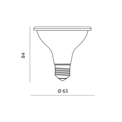 LED Żarówka do wzrostu roślin PLANTY E27/7W/230V 1200K biała