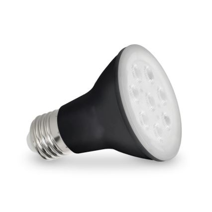 LED Żarówka do wzrostu roślin PLANTY E27/7W/230V 1200K czarna