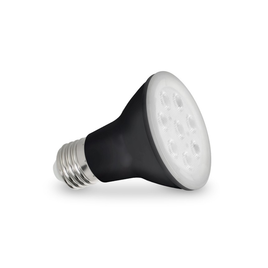 LED Żarówka do wzrostu roślin PLANTY E27/7W/230V 1200K czarna