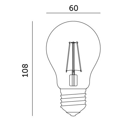 LED Żarówka do wzrostu roślin VITABLOOM E27/8W/230V 1200K - Brilagi