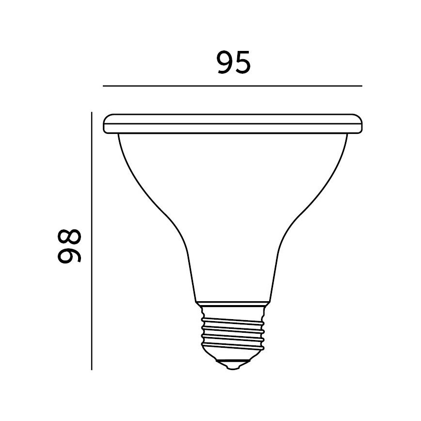 LED Żarówka do wzrostu roślin VITABLOOM E27/9W/230V 1200K biała - Brilagi