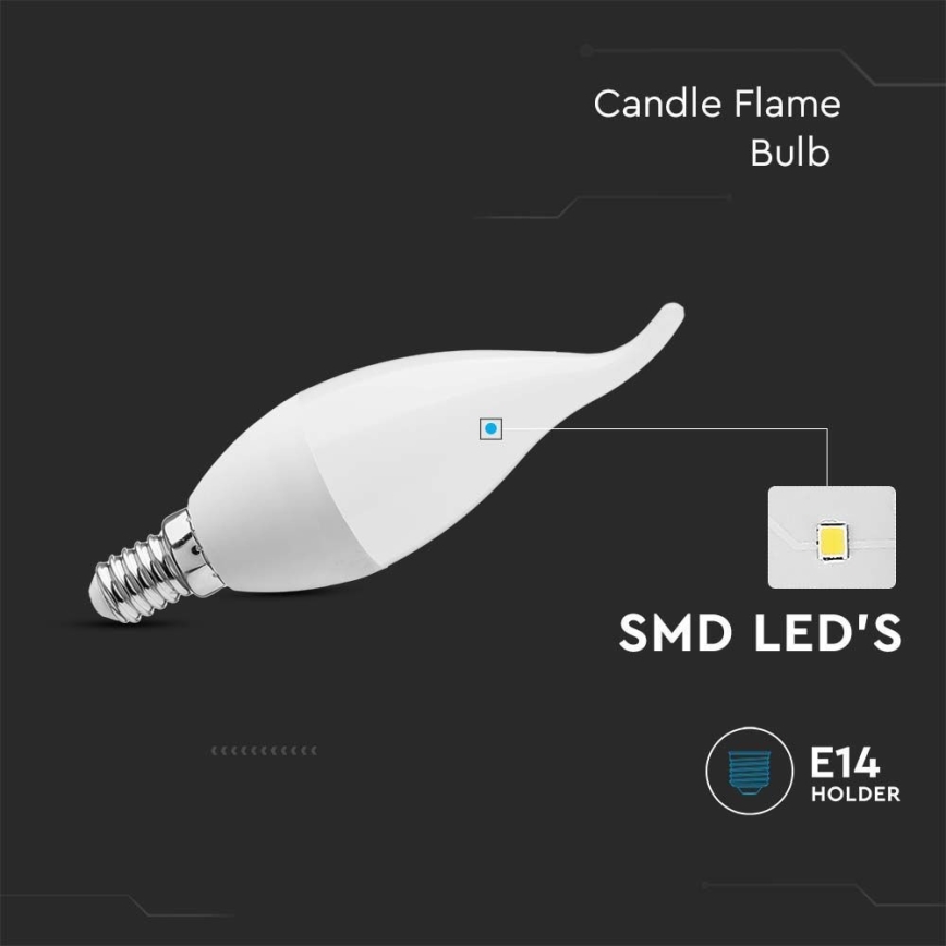 LED Żarówka E14/3,7W/230V 3000K
