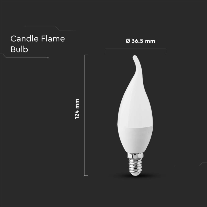 LED Żarówka E14/3,7W/230V 3000K
