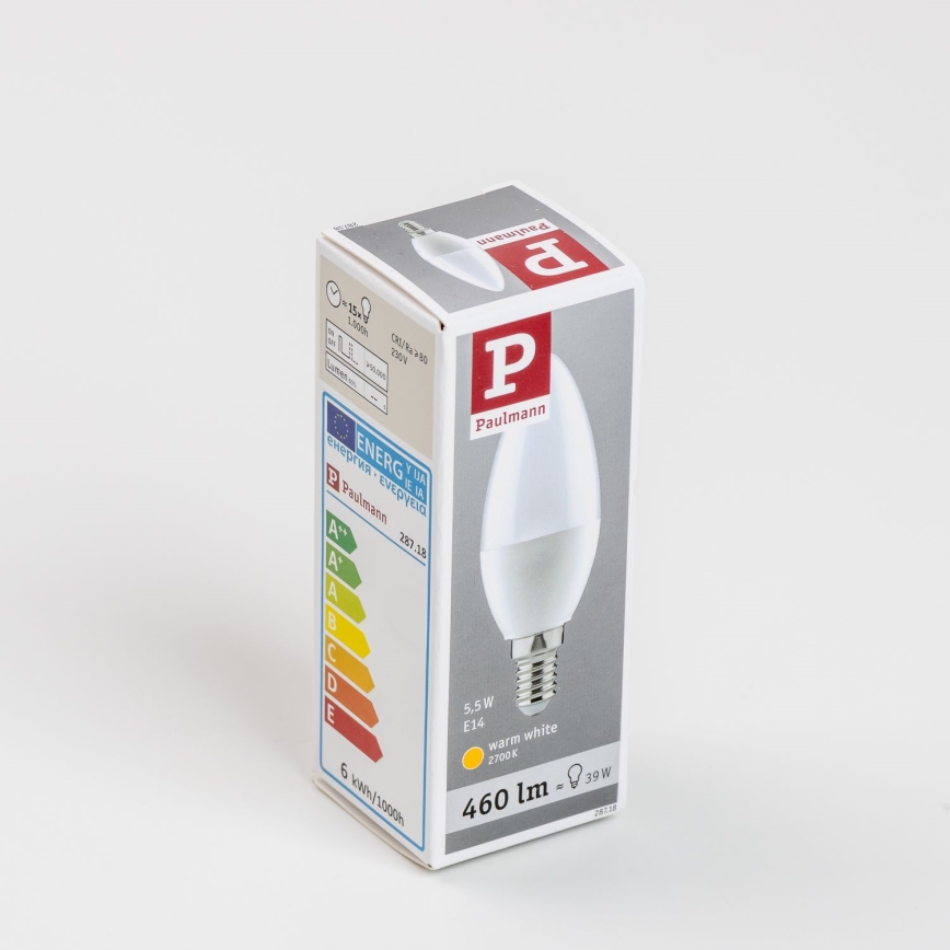 LED Żarówka E14/5,5W/230V 2700K - Paulmann 28718