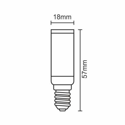 LED Żarówka E14/5W/230V 2800K