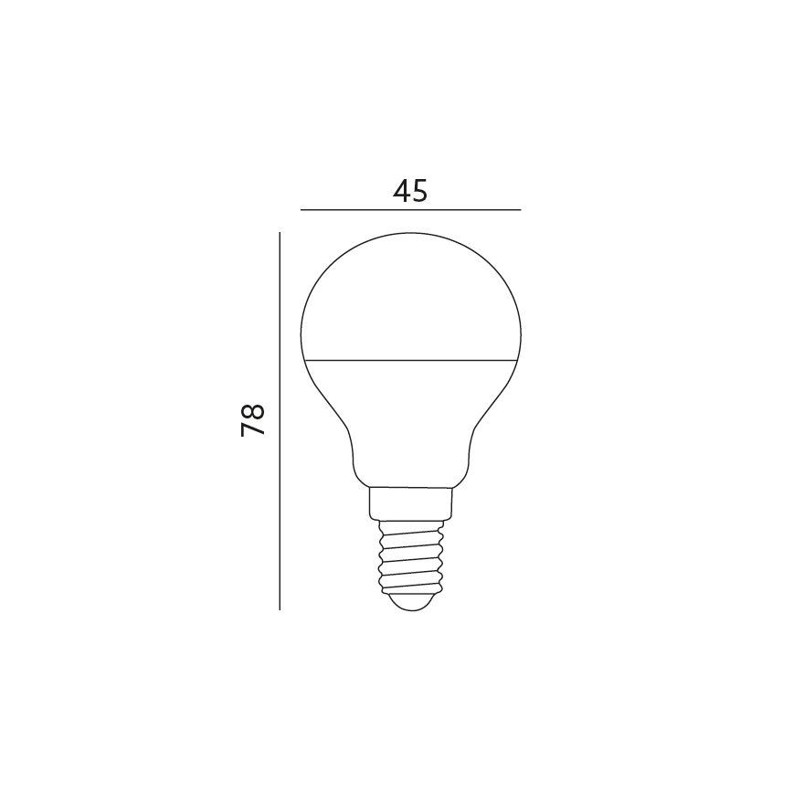 LED Żarówka E14/7W/230V 3000K 525lm