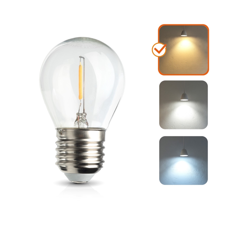 LED żarówka E27/1,3W/230V 3000K