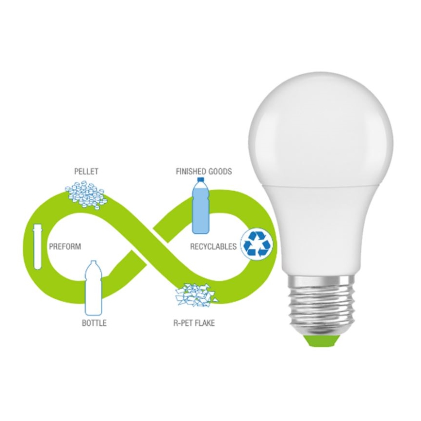 Żarówka LED z recyklingowanego plastiku E27/13W/230V 2700K - Ledvance