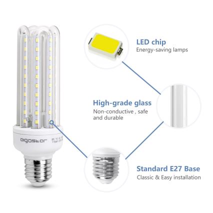 LED Żarówka E27/15W/230V 6500K - Aigostar