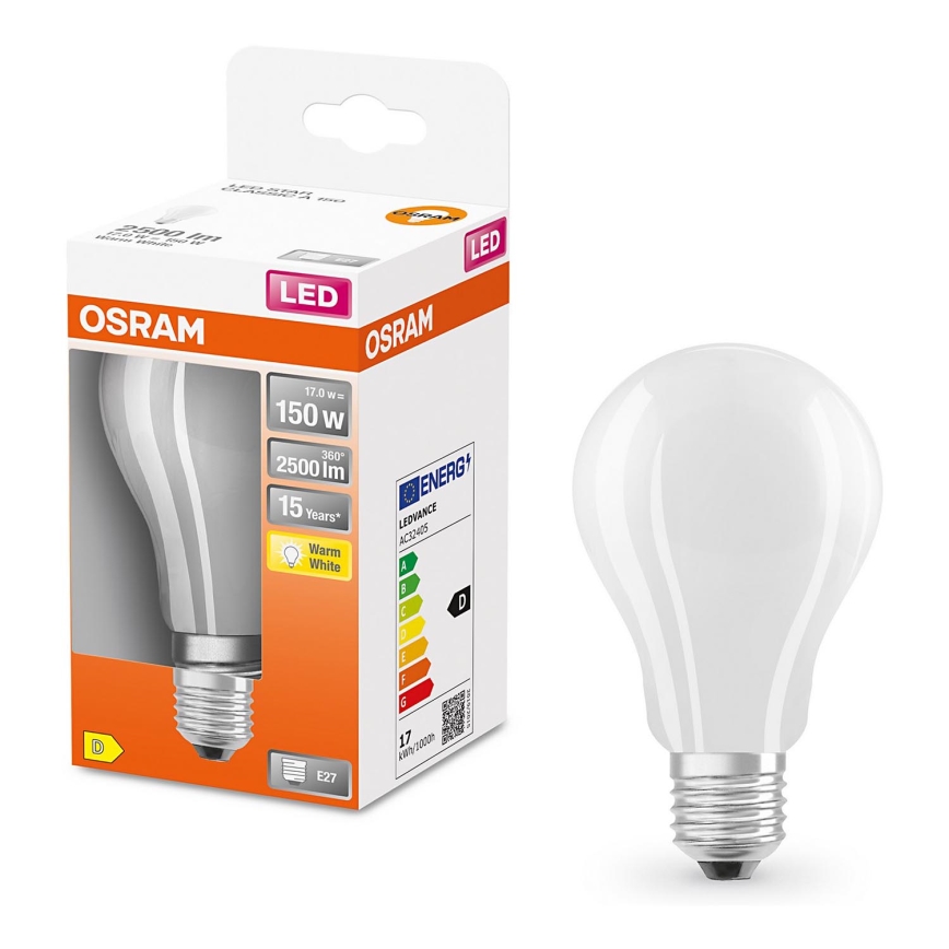 LED Żarówka E27/17W/230V 2700K - Osram