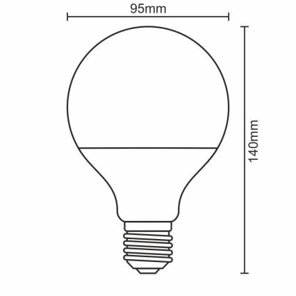 LED Żarówka E27/18W/165-265V 3000K