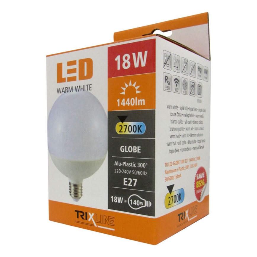 LED Żarówka E27/18W/230V 2700K