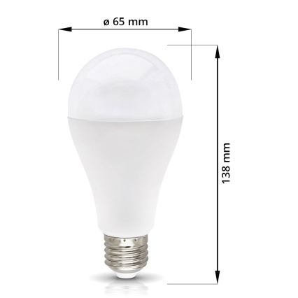 LED Żarówka E27/18W/230V 4000K