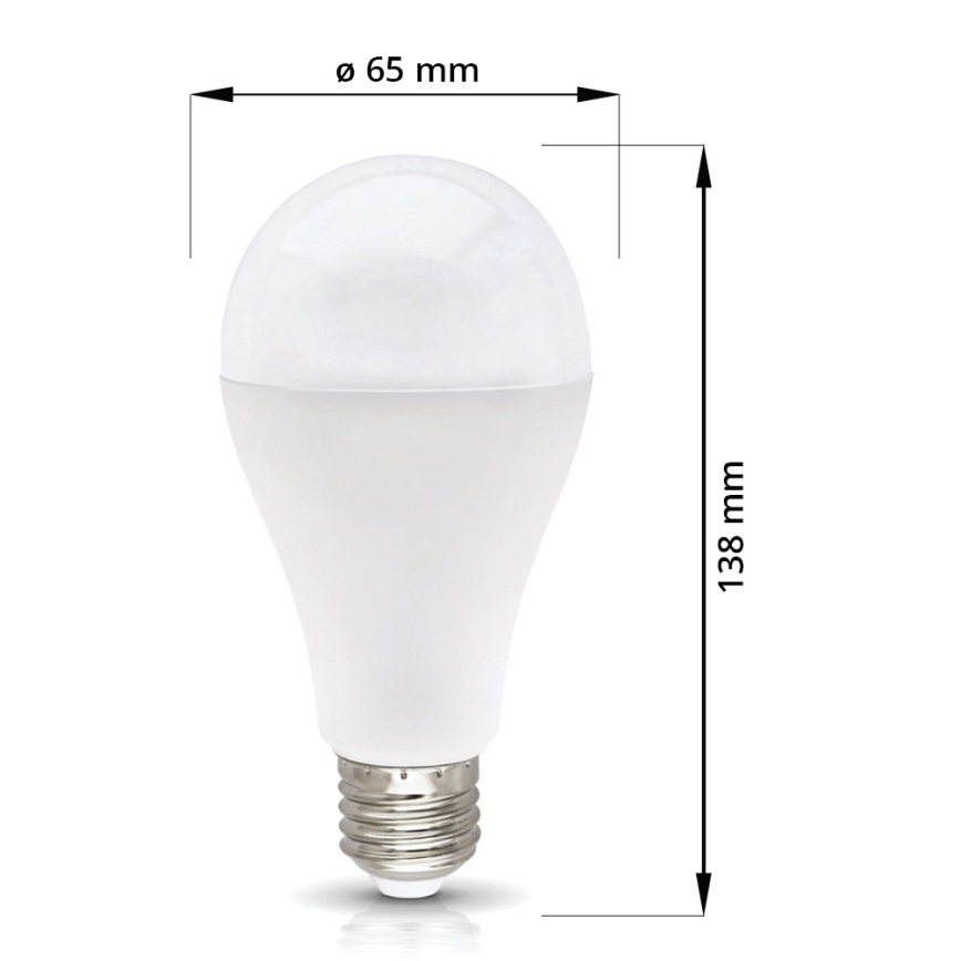 LED Żarówka E27/18W/230V 4000K