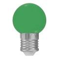 LED Żarówka E27/1W/230V 5500-6500K zielona