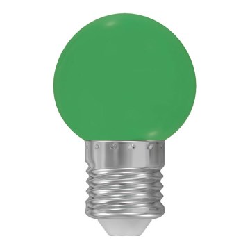 LED Żarówka E27/1W/230V 5500-6500K zielona