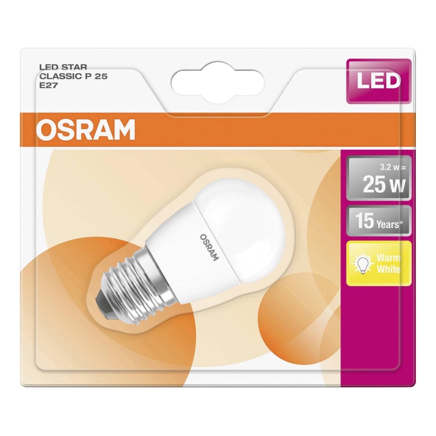 LED Żarówka E27/3W/230V 2700K - Osram