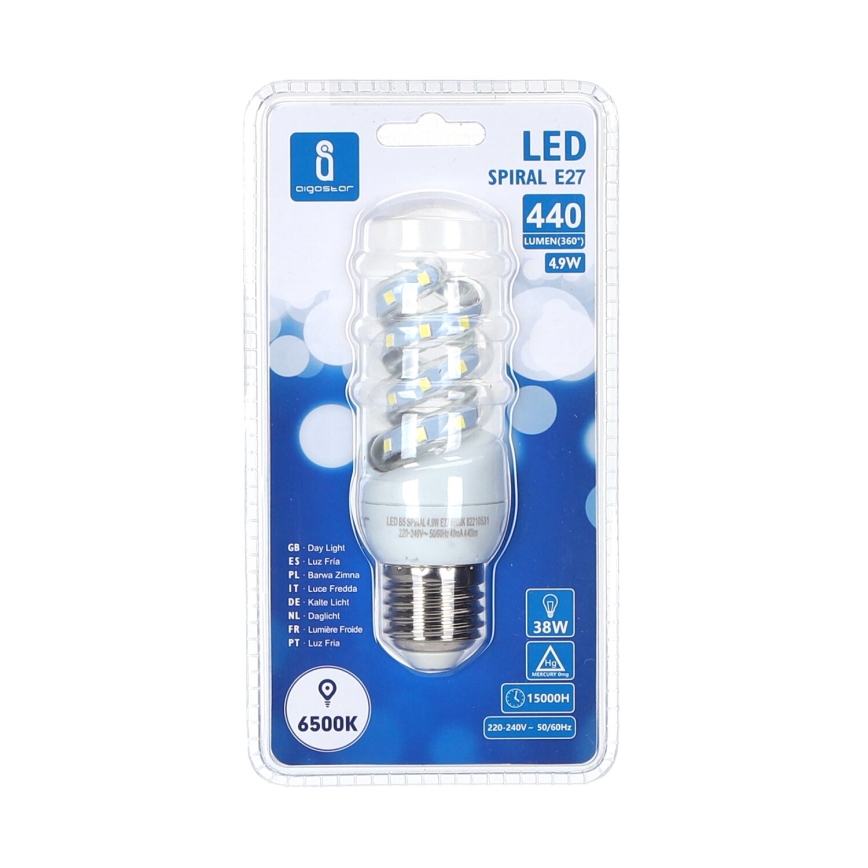 LED Żarówka E27/4,9W/230V 6500K - Aigostar