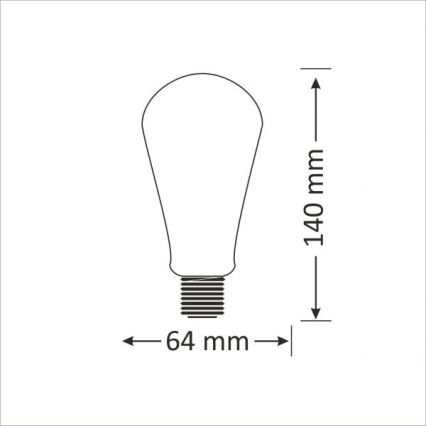 LED żarówka E27/4W/230V 2000K