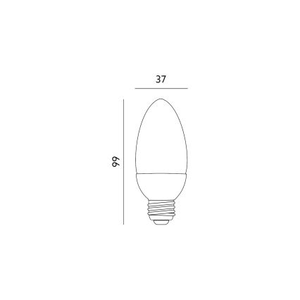 LED Żarówka E27/6W/230V 3000K