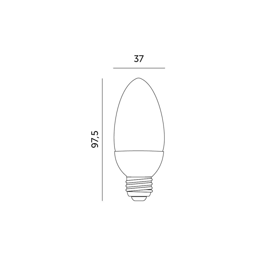 LED Żarówka E27/7W/230V 3000K