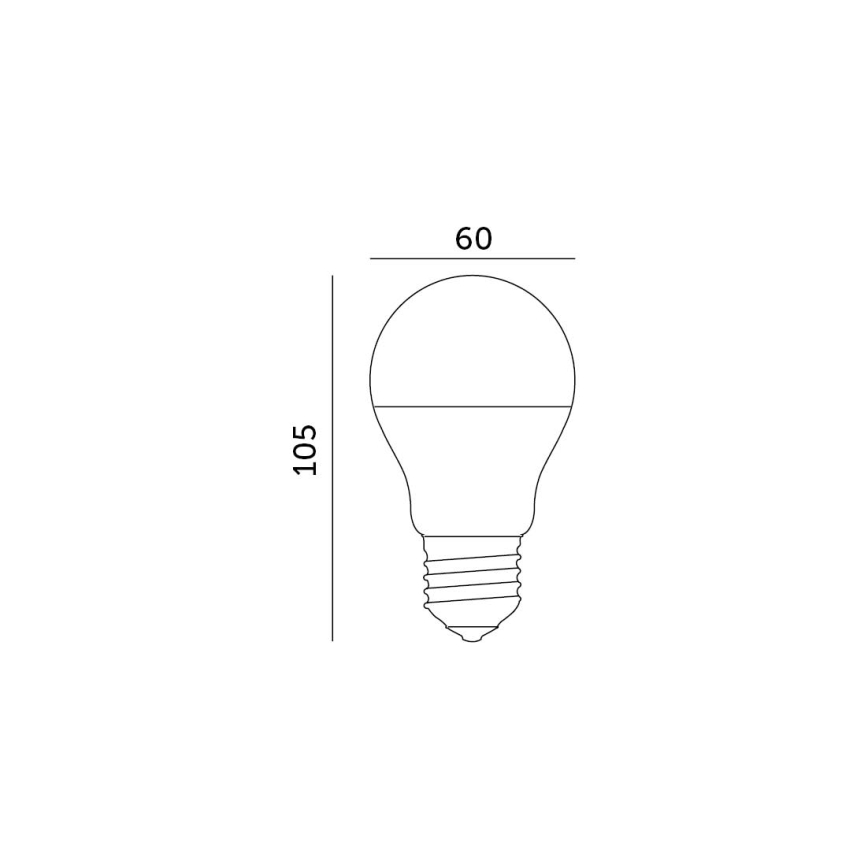 LED Żarówka E27/8,5W/230V 4000K